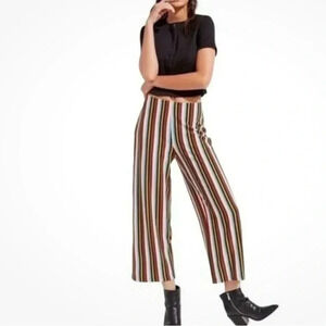 Urban Outfitters Silent + Noise Striped Knit Pants Women’s Size M Cropped Retro
